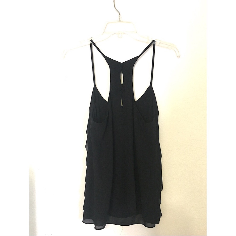 Laser-cut Razor back sheer top - Picture 2 of 2